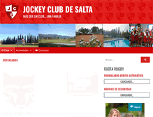 Tablet Screenshot of jockeyclubdesalta.com